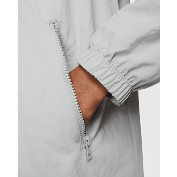 Nike Sportswear Club Futura Men's Full Zip Woven Hooded Jacket Grey 2XL - Picture 11 of 16